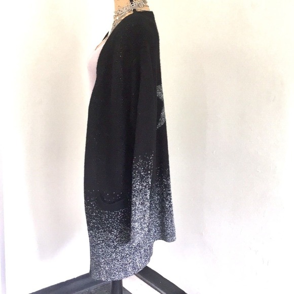 Davi&Dani long cardigan black & silver threads - Picture 4 of 11